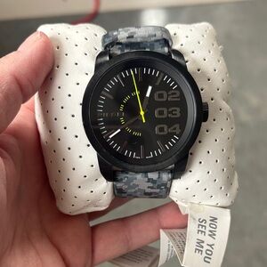 Diesel digital camo watch